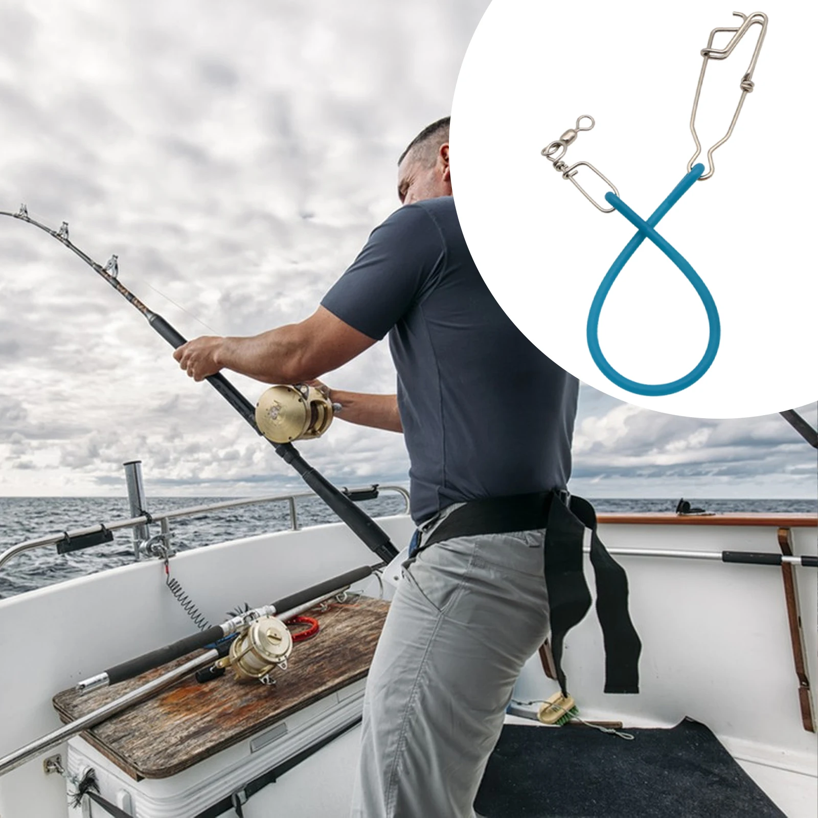 Downrigger Weight Snubber Fishing Supplies Heavy Duty Stainless Steel Sturdy Portable Easy to Use for Sea Fishing Accessories