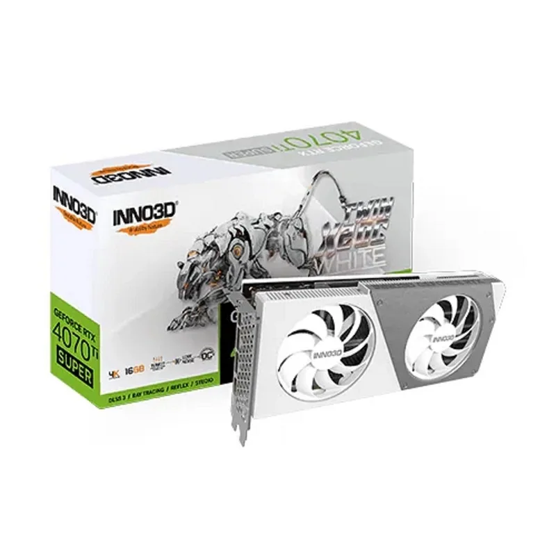 INNO3D GIFORS RTX 4070 Ti SUPER OC D6X16GB TWIN X2 WHITE