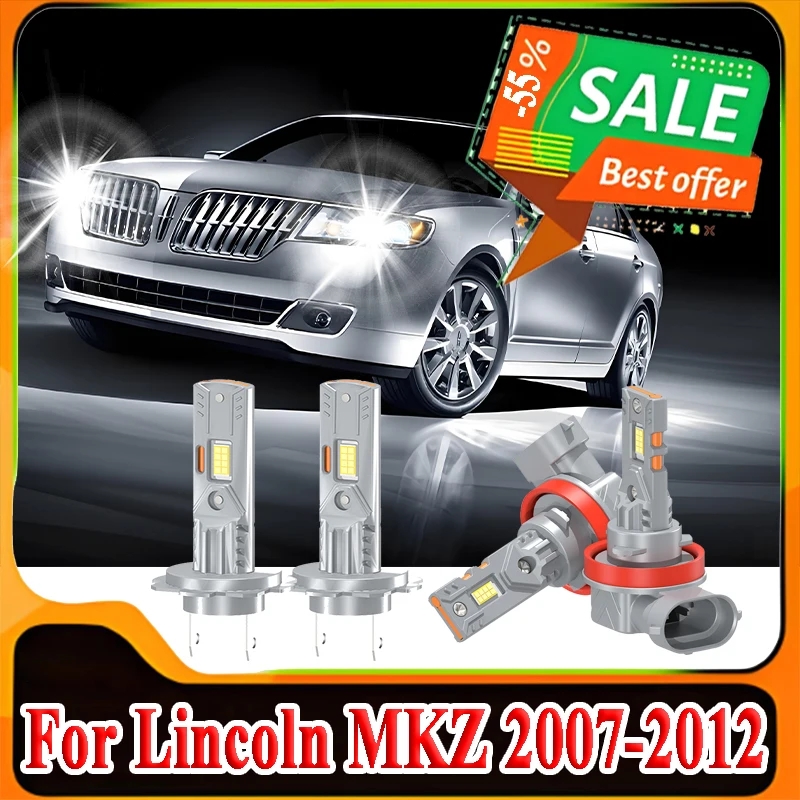

30000LM Canbus Car LED Headlight 6000K CSP Chips High Low Beam 12V Plug and Play For Lincoln MKZ 2007-2012 Error Free