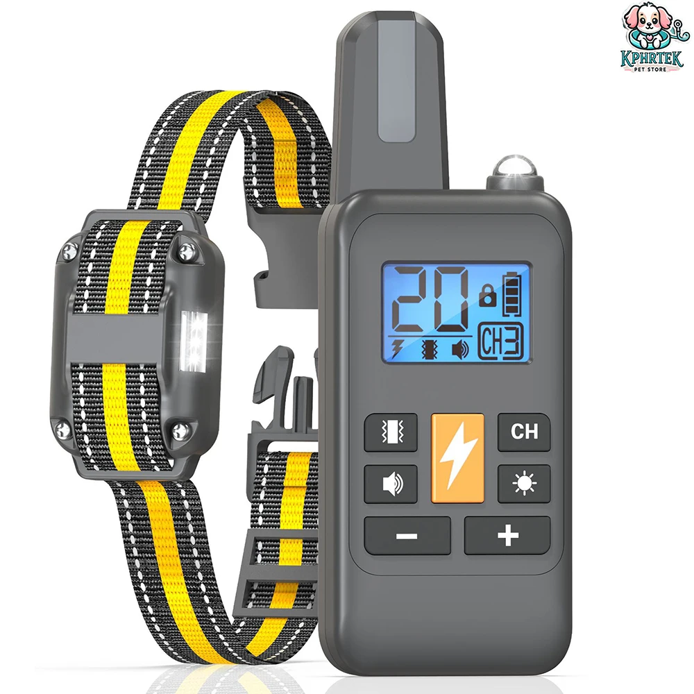 

For 1 Dogs Training Device Electric Shock Vibration Waterproof Pet Collar 800M Remote Control Distance Anti Barking Dog Stopper