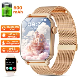 Karchilor 2025 Smartwatch, Bluetooth Calling, Women'S 1.85-Inch High-Definition Screen, 600mah Large Battery, Men'S Sports Watch