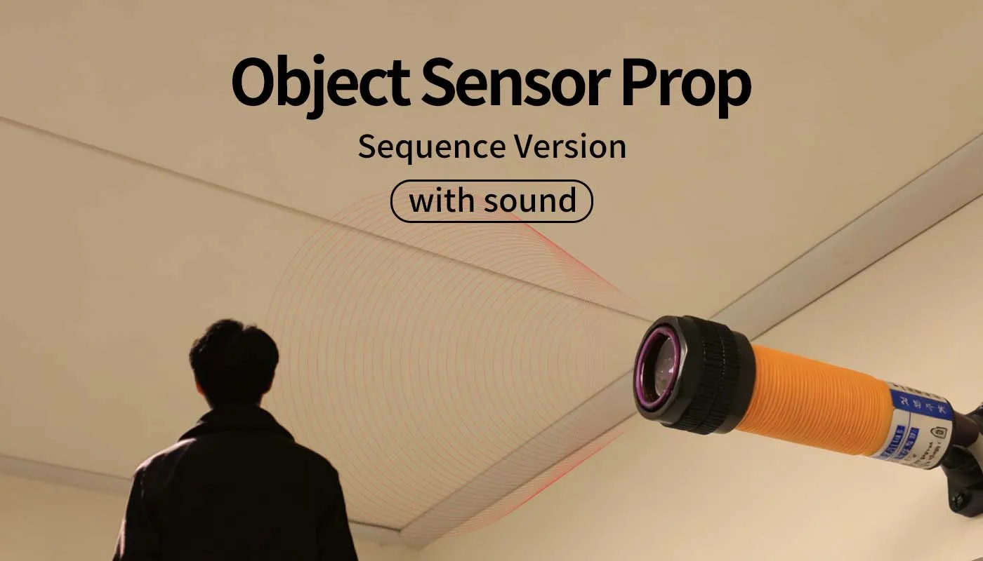 Mystery Studio Escape Room Requisiten-Objekt-Sensor: Bringen Sie jedes Objekt in die richtige Reihenfolge in die Nähe des Sensors, um 1987 Superb zu entriegeln. – Detail 1
