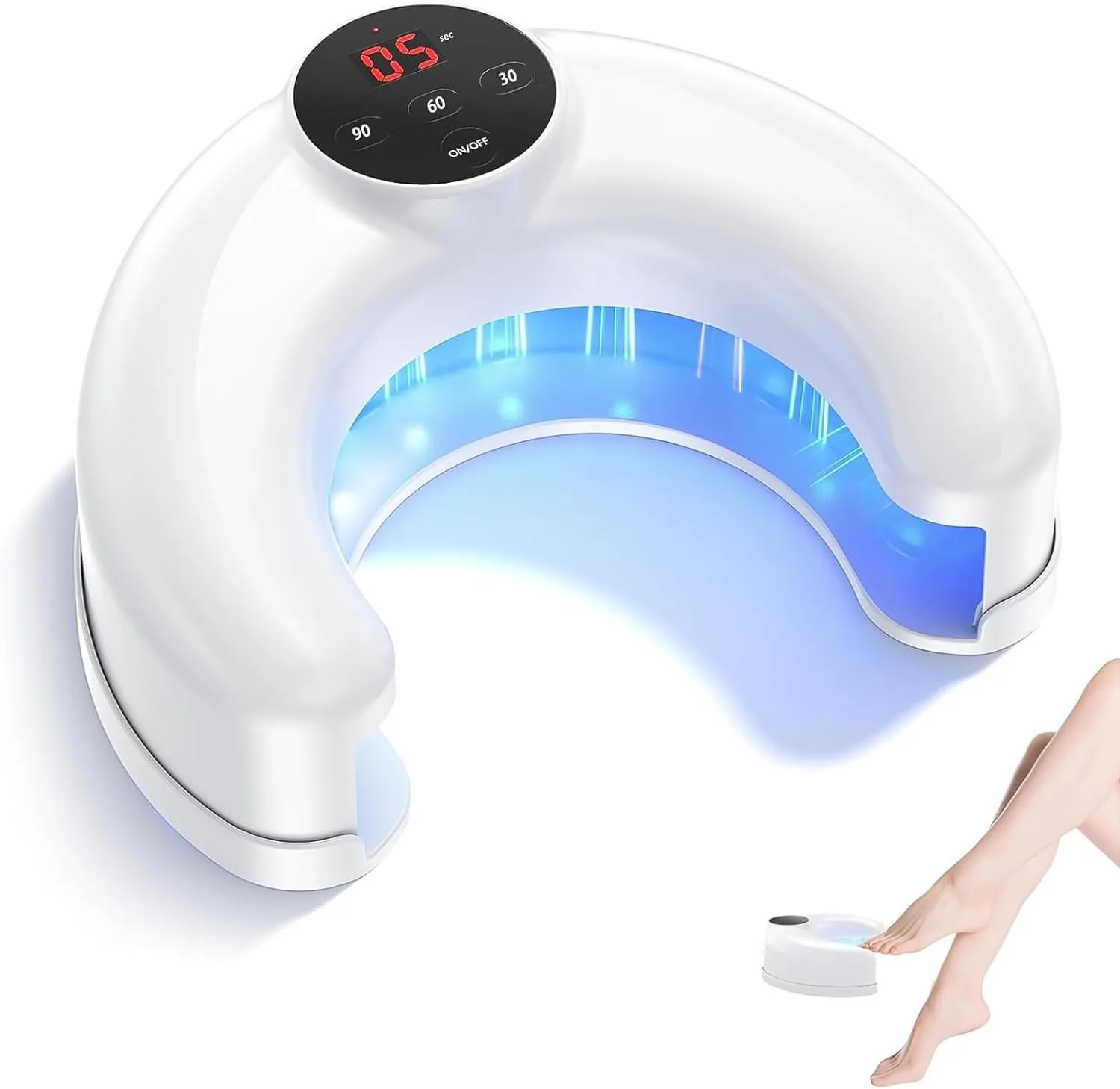 

45W Toenail Fungus Laser Treatment Device for Multiple Nails 14*470nm Infrared Light 8*910nm Blue Light for Thickened Nails