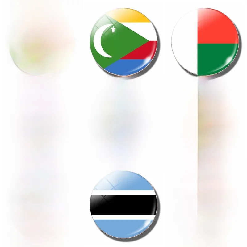 Szklany magnes na lodówkę Pamiątkowa flaga Zimbabwe Zambia Angola Malawi Mozambik Botswana Namibia Republika Południowej Afryki Swazielandia Lesotho — zdjęcie 2