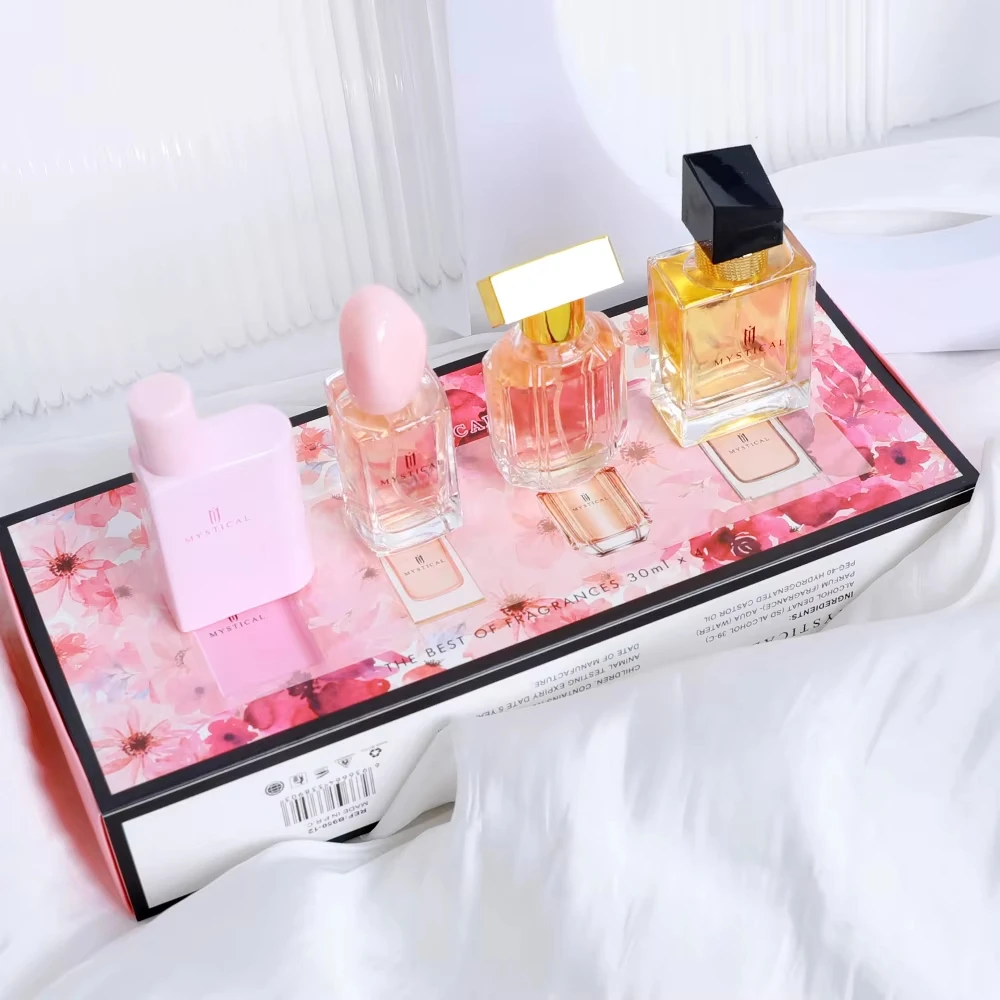 

Luxury 4Pcs Women's Perfume Gift Set - 100ml Natural Floral Eau De Parfum Spray, Fragrance for Women