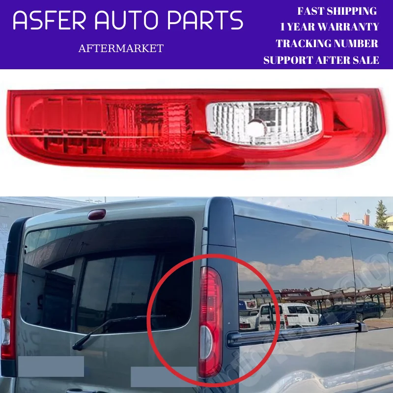 Asfer Auto Car Taillight For Renault Trafic MK2 2006-2014 For Opel Vivaro Left Right OEM 8200415251 8200415250 High Quality