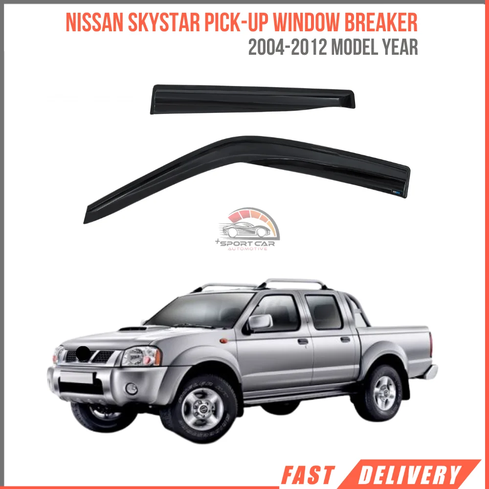 

For NISSAN SKYSTAR PICK-UP 2004-2012 Glass windbreaker Sport Style 2 pieces rain protection-Free Shipping