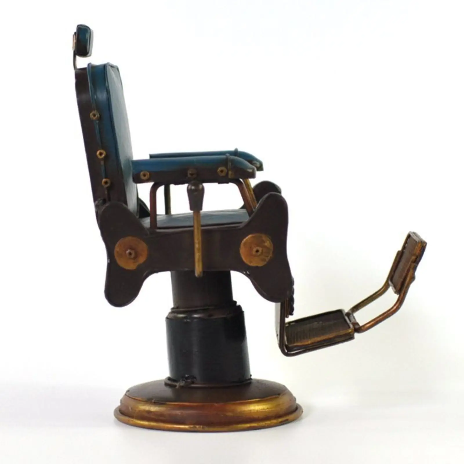 Miniature Barber Chair Retro Barber Chair Model Decor Vintage Figurine Collectible for Barbers, Display Shelf, Desk