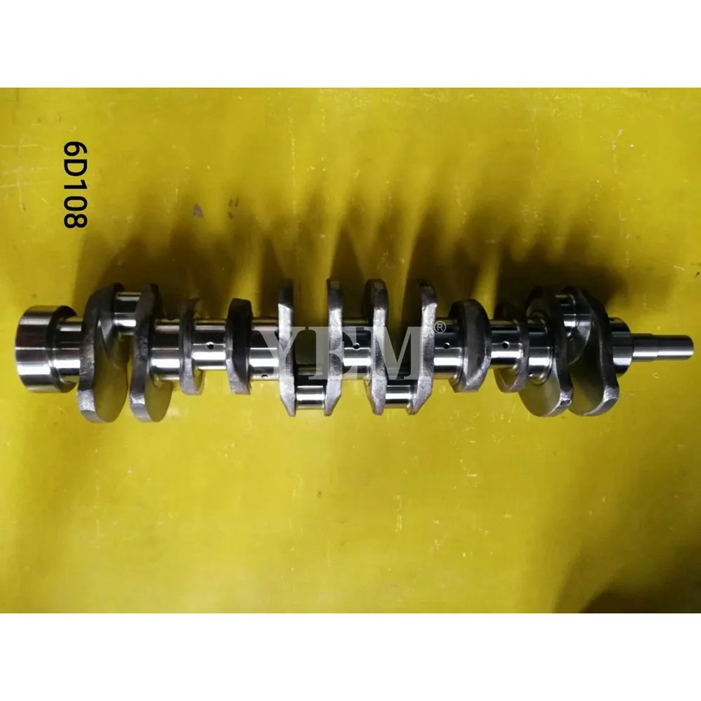 For Komatsu 6D108 Excavator Engine Parts 6D108 Crankshaft Forged Steel