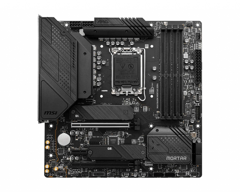 Imagem -02 - Msi-mortar Placa-mãe Mag B660m Placa-mãe Ddr4 Lga 1700 Pci-e 4.0 Usb 3.2 Suporte 12 Gen Cpu Micro-atx