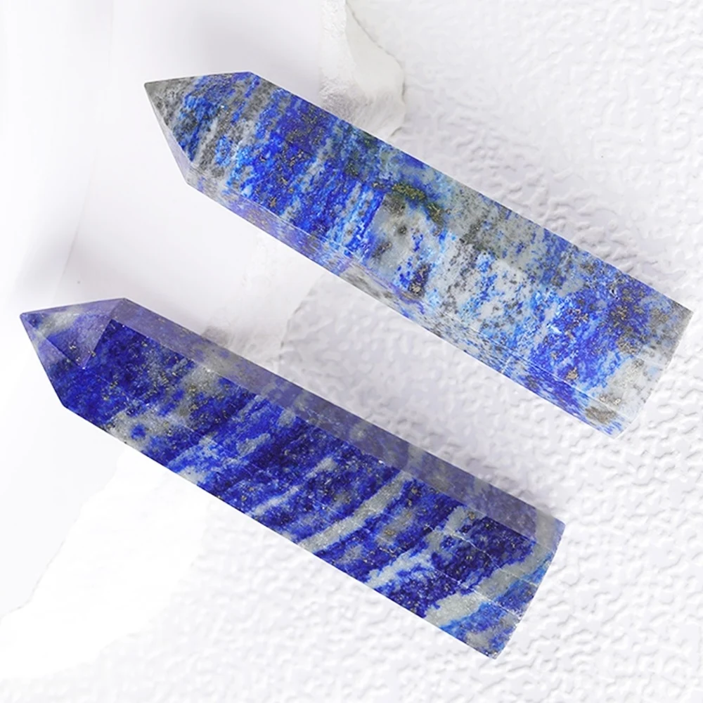 Natural Lapis Lazuli Single Terminated Crystal Column - Hand-Selected Desktop Display Bookshelf Decoration