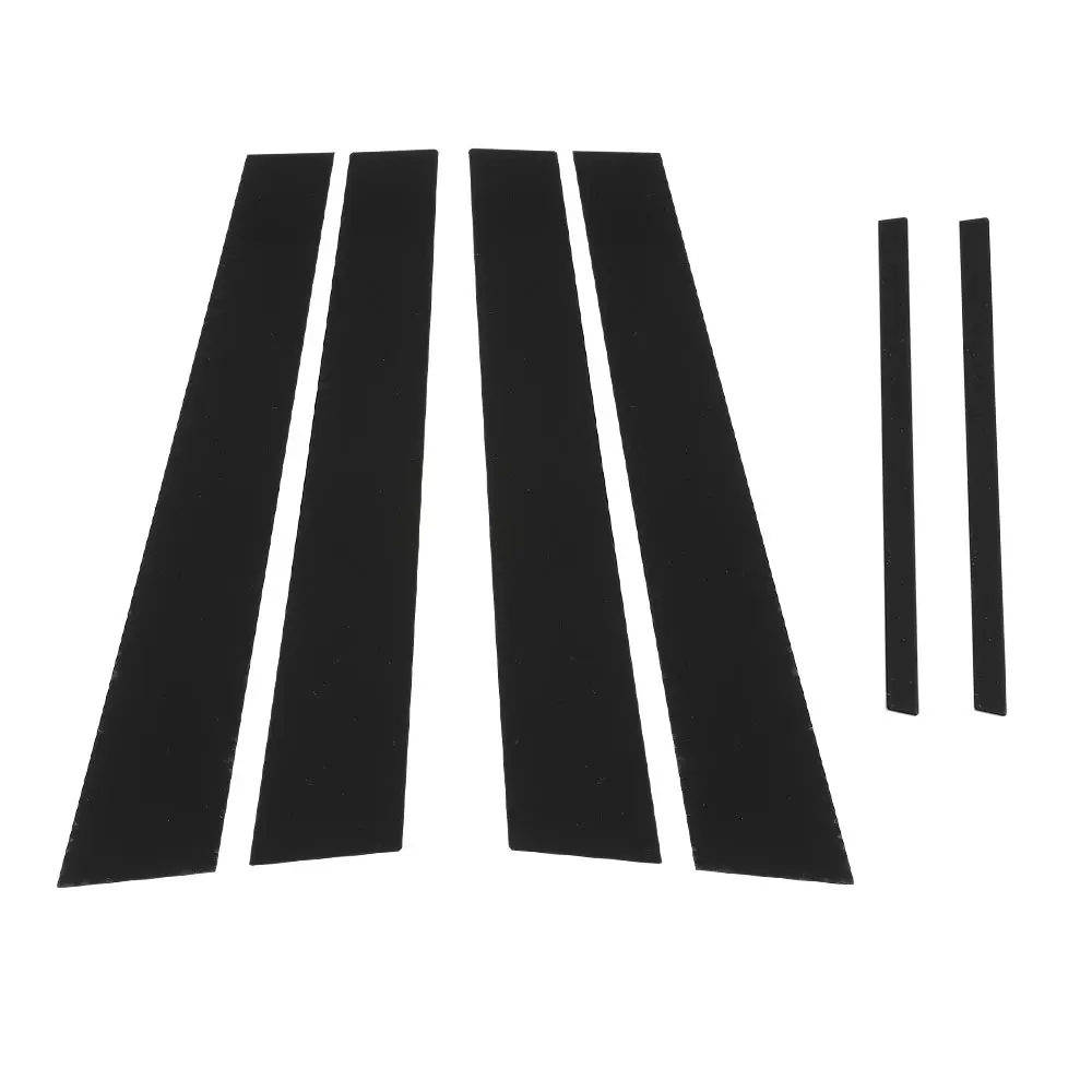 

Комплект из 6 накладок на дверные стойки для Dodge Charger 2011-2014, глянцевый черный, самоклеящиеся