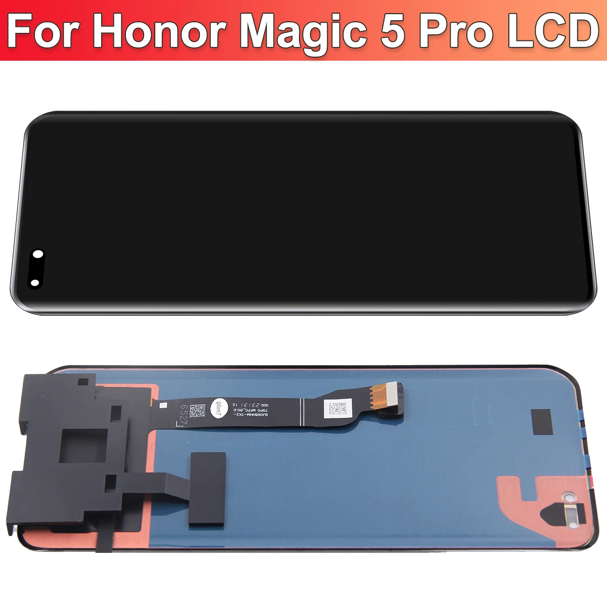 OLED 6.81\'\' Replacement For Honor Magic 5 Pro LCD Display Touch Screen PGT-AN10, PGT-N19 Display With Frame Digitizer Assembly