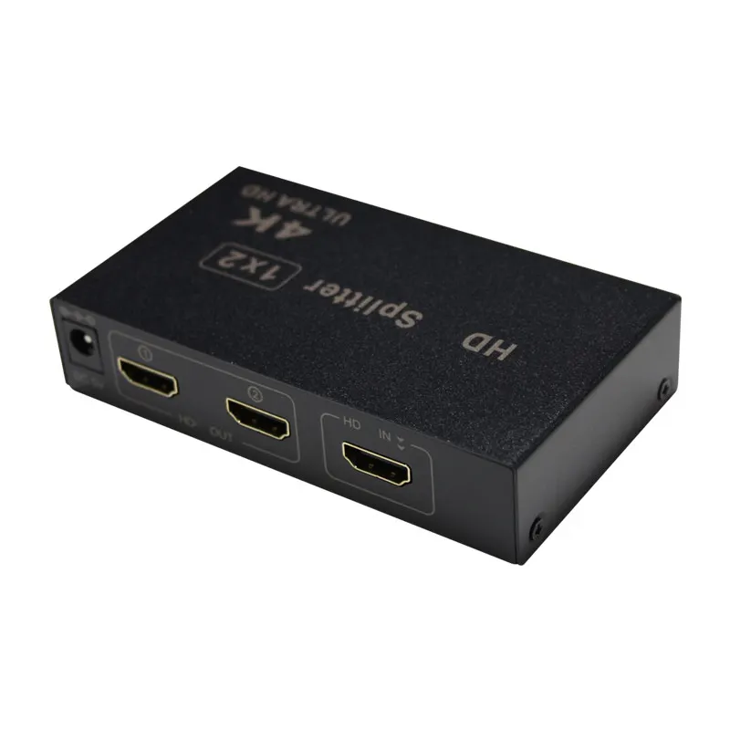 AMS-H1S2 (Mini) 4k HD Splitter Unterstützung Plug & Play stabile Übertragung Multi-Screen 3D-Effekt 30m Reichweite unabhängige Leistung