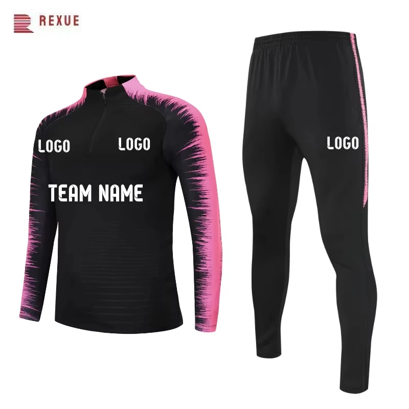 

Мужской футбольный тренировочный костюм для команды – комплект для тренировок по футболу, клубная форма с длинными рукавами, с возможностью нанесения логотипа и имени, оптом