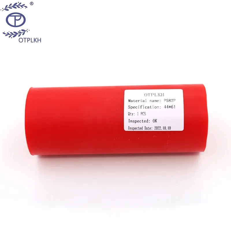 

Red polyurethane semi-finished 44mm*61mm barrel pipe Shore 95 degrees OTPLKH PU specifications can be customized