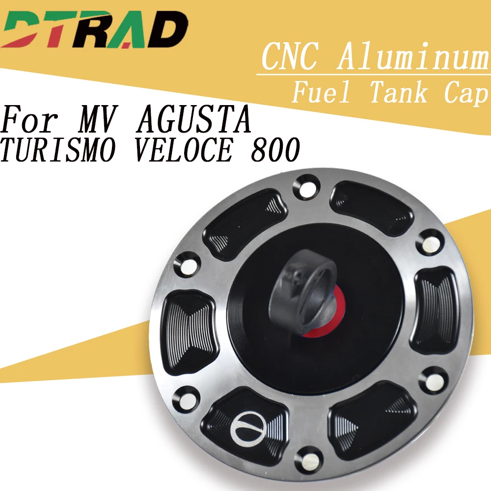 

Motorcycle Key Plug Quick Lock Fuel Tank Cap For MV AGUSTA TURISMO VELOCE 800/RC/ROSSO 2023 2024 Airbox Anti-theft Gas Oil Cover