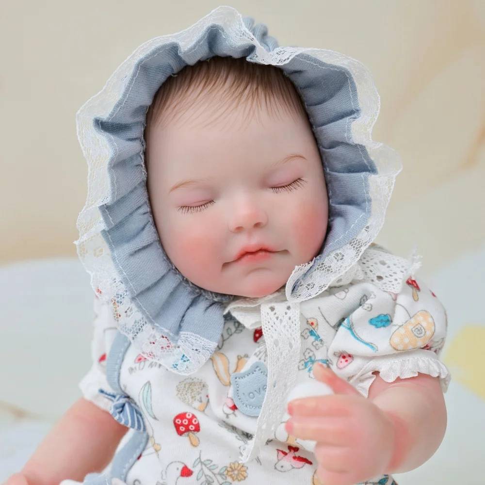 

Cloveray 30cm Lifelike Reborn Baby Doll 12 inch Realistic Full Body Vinyl Doll Classic Hair Painting High Color Toy Kid Gift