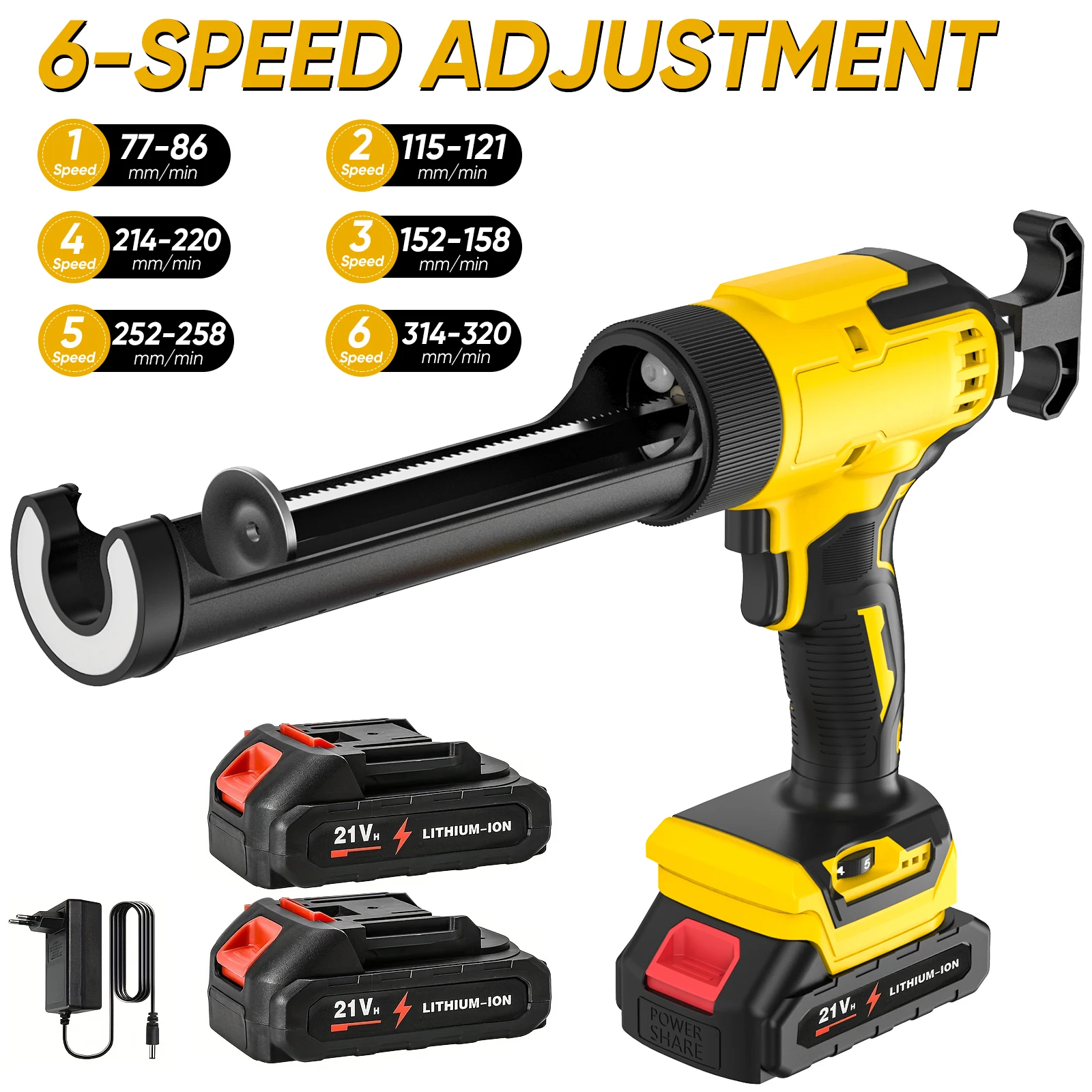 Makita – pistolet à colle électrique, pistolet de calfeutrage à colle pour verre, 6 vitesses, portes et fenêtres sans fil, outil de colle pivotante électrique pour batterie 18V