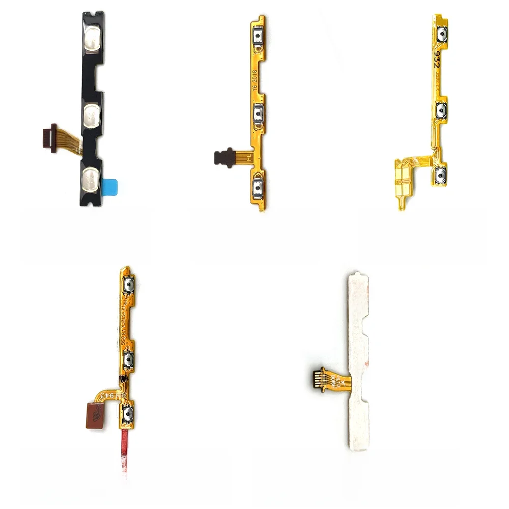 Pièces de rechange pour Huawei Y5 Y6 Y7 Pro Y9 Prime 2017 2018 2019, bouton latéral marche/arrêt du Volume
