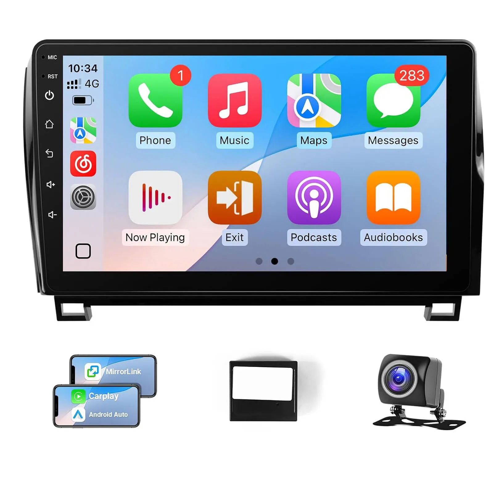 

10,1-дюймовая автомагнитола на Android 12 (совместима с версией J.B.L) для Toyota Tundra 2007-2013, Sequoia 2008-2018 с CarPlay и Android Auto