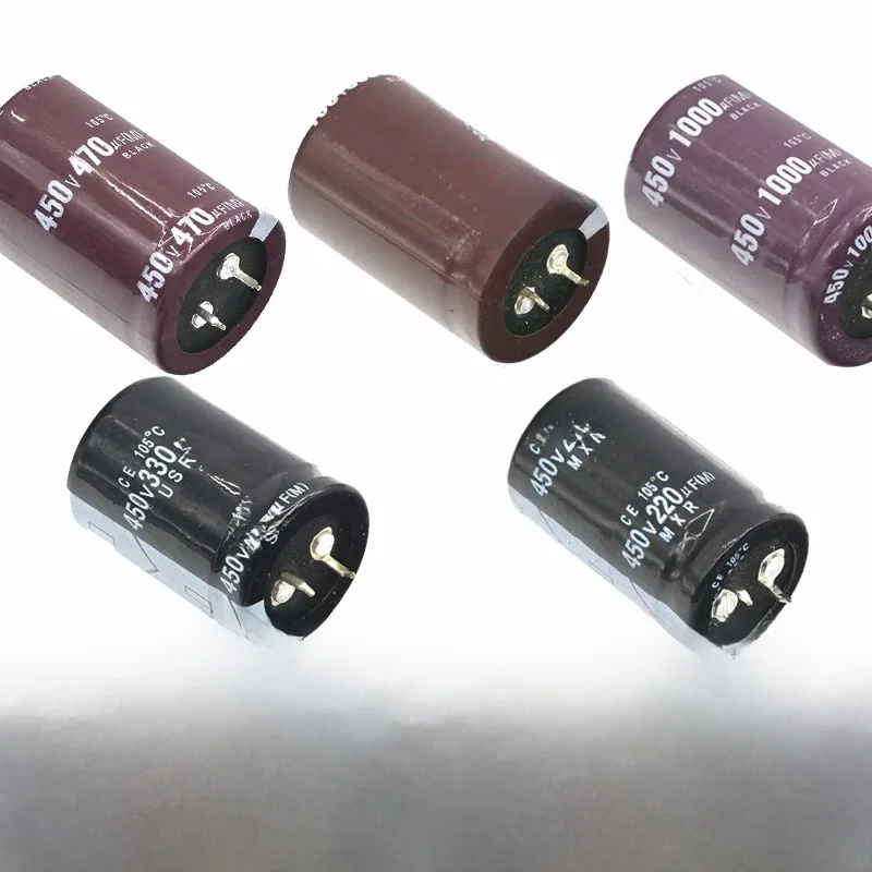 450V 220uF 330uF 470uF 680uF 1000uF Aluminiowy kondensator elektrolityczny 220MFD 330MFD 470MFD 680MFD 1000MFD 450wv 450vdc 450v560uF — zdjęcie 2