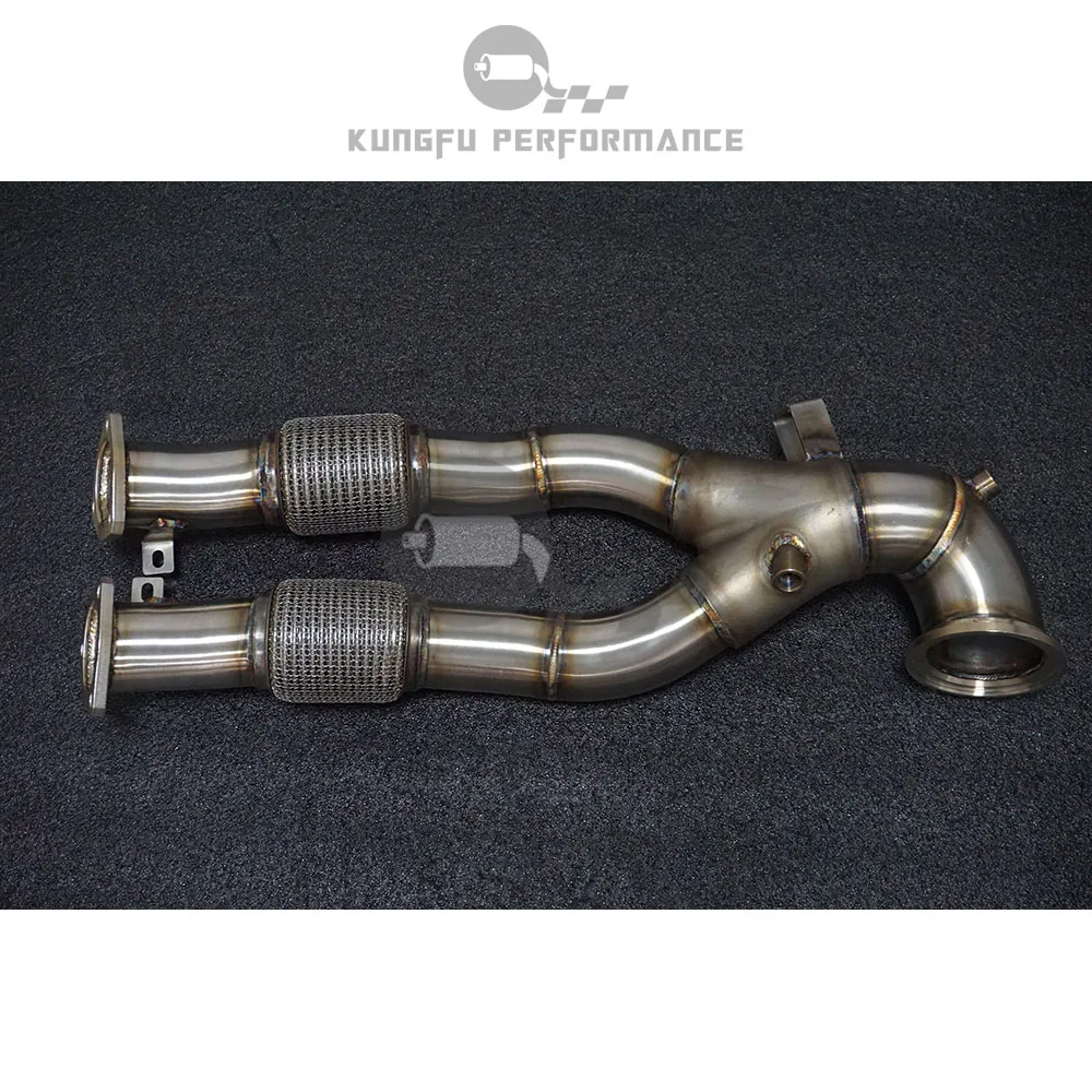 KUNGFU PERFORMANCE EVO2 EA855 Cast Decat Downpipe per Au di RS3 8V 2.5 TFSI TTRS 8S 367PS QUA TTRO 2017 +