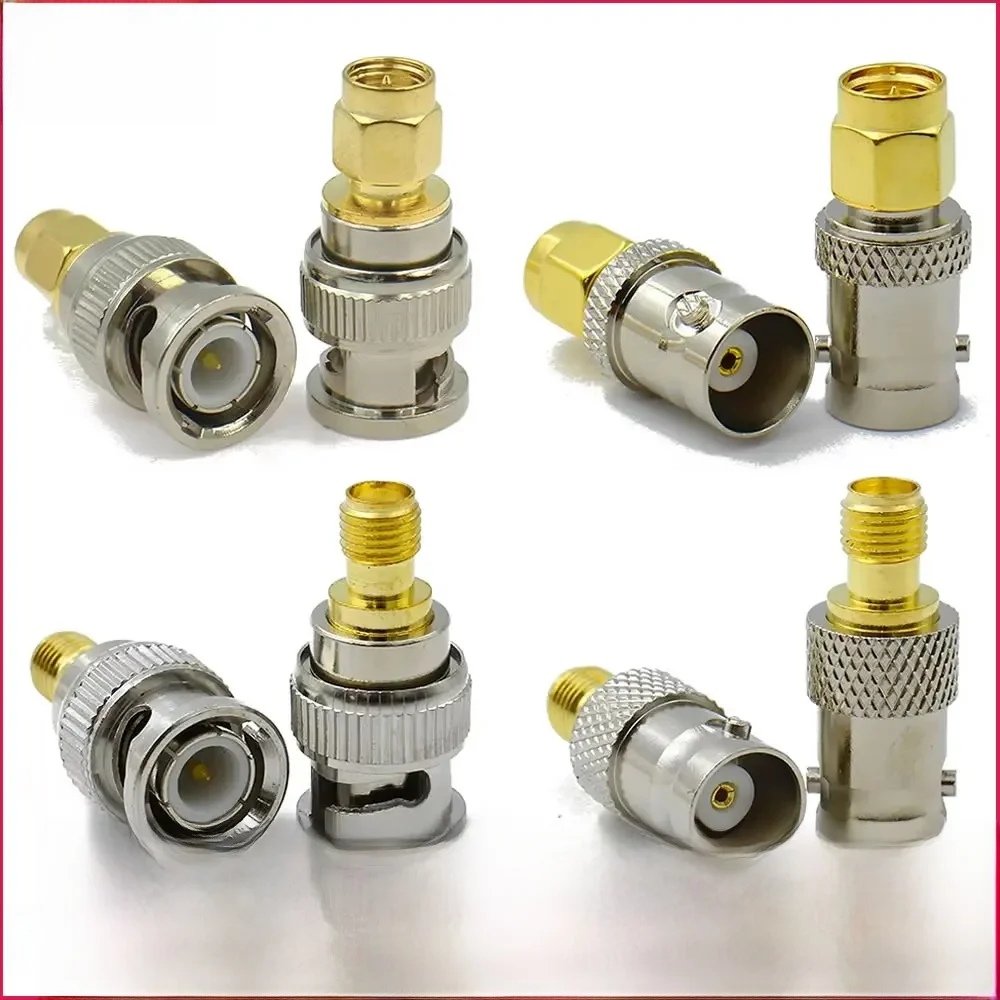 1/3/5/10 szt. Adapter RF SMA męski na BNC żeński, konwerter złącza koncentrycznego do anteny WiFi, radia amatorskiego, bezprzewodowej sieci LAN — zdjęcie 2