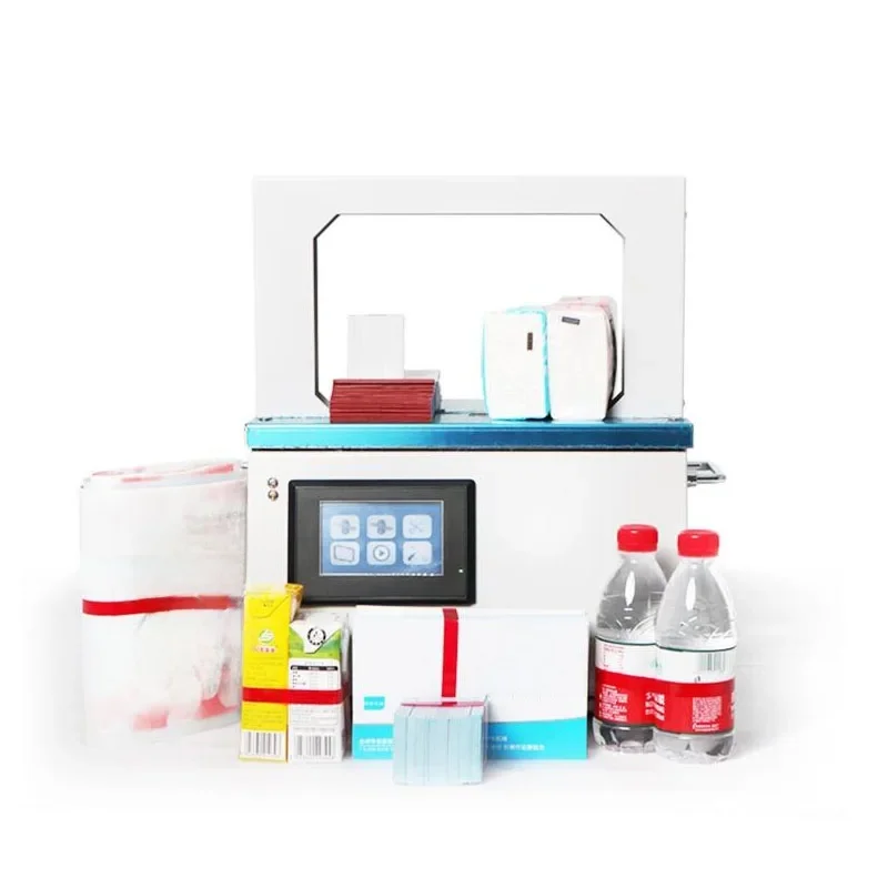 Automatic Packaging Machine Opp Hot Melt Supermarket Vegetable Strapping Machine Sausage Food Tape Strapping Machine