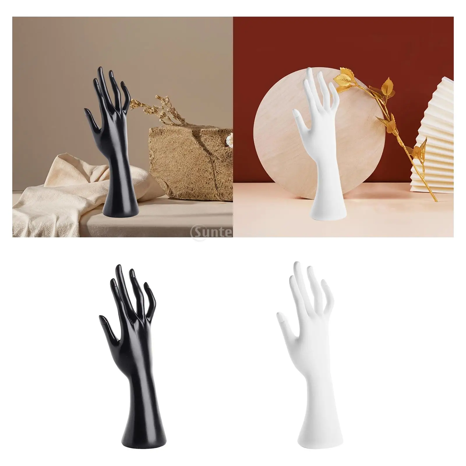 

Mannequin Hand Display for Jewelry 8x8x24.5cm Desktop Bracelet Bangle Holder Necklace Rings Stand Hand Model Jewelry Organizer