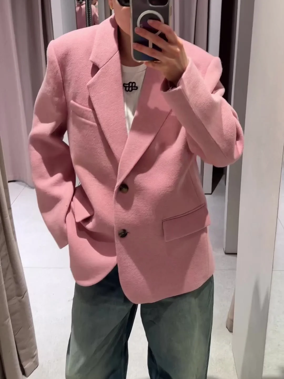 

Женский зимний пиджак в городском/офисном стиле, новое поступление, модный и универсальный однотонный пиджак.