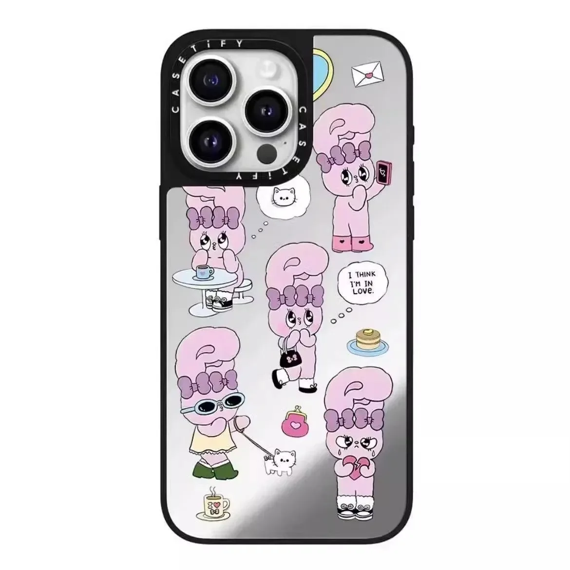 حافظة هاتف Esther Bunny ذات علامة تجارية مشتركة من MINISO لهاتف iPhone 16 Pro Max، Apple 15/14/13، كارتون 12، موديل شعبي