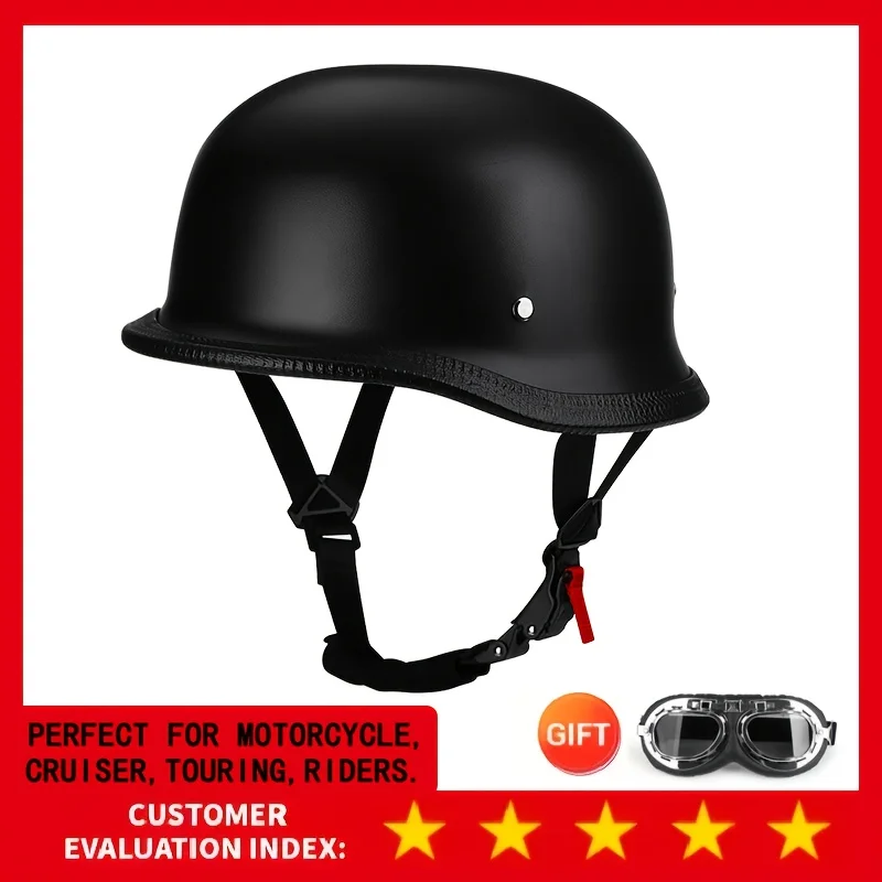 

Vintage Motorcycle Cruiser Helmet Open Face Helmet Half Helmet motorcycle Germany Face Safety helmet retro scooter half helmet