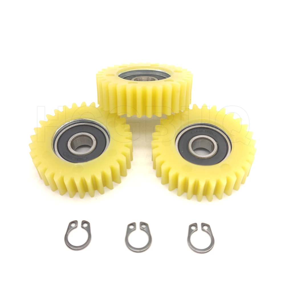 30T 40x12mm Electric Bicycle Nylon Gear 608RS Bearing Shaft Hole 8mm Planetary Gears Motorcycle Cog Wheel Parts 3Pcs