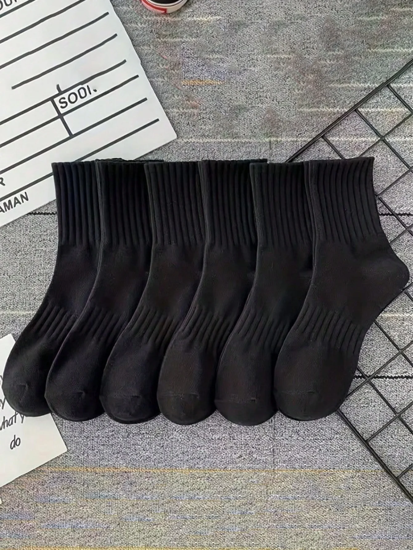 5 Pares de Calcetines para Hombre, Calcetines Deportivos Negros, Baratos, Estilo Y2K, Divertidos, para Regalo