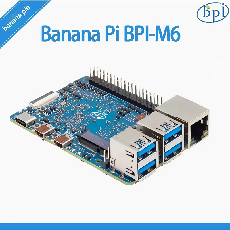 Banana Pi BPI-M6은 4G LPDDR4 및 16G eMMC 스토리지를 탑재한 Shenlei Semiconductor의 VS680 칩을 사용합니다.