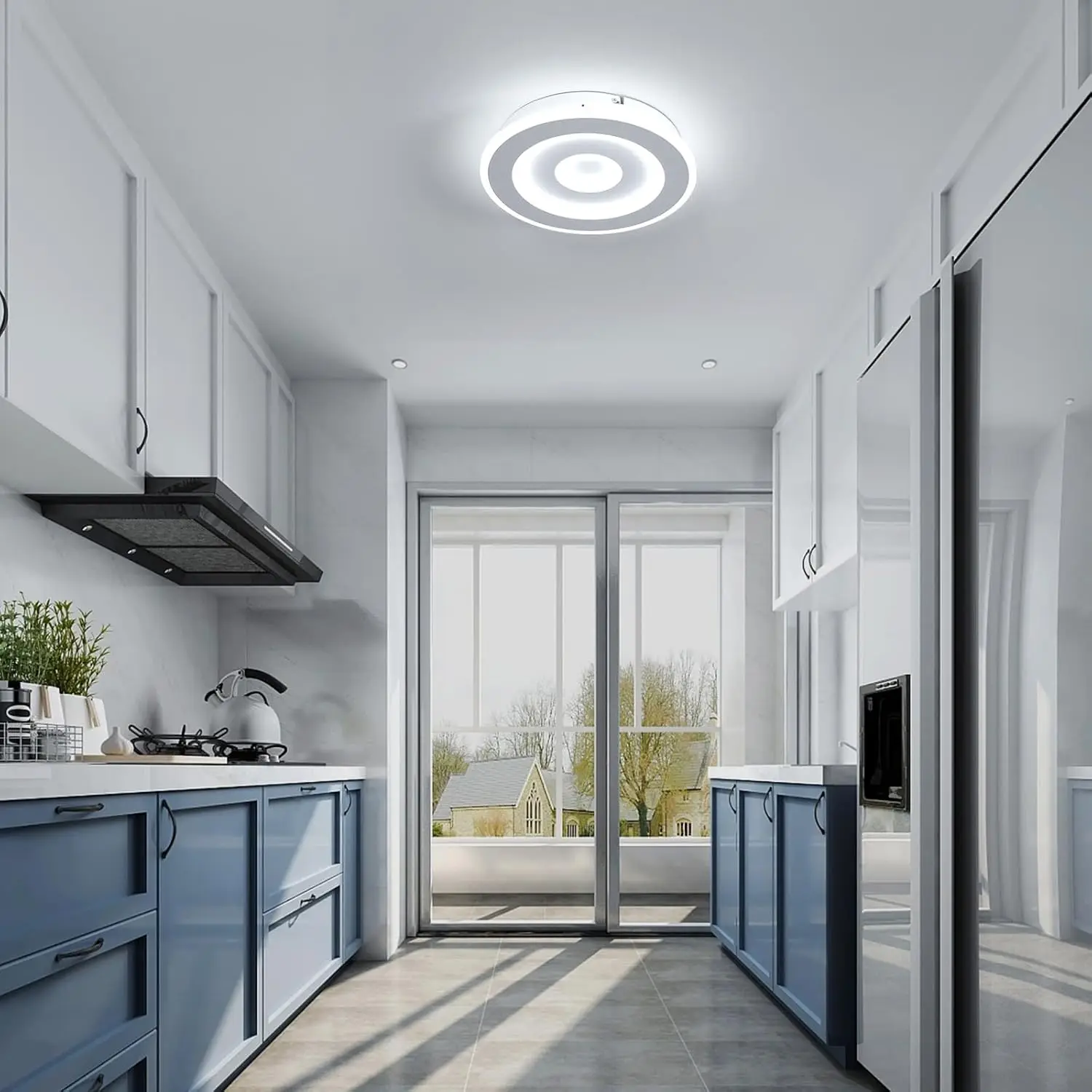 Runde LED-Deckenleuchte, moderne LED-Deckenleuchten 28 W für Flur, Schlafzimmer, Badezimmer, Küche, Wohnzimmer – Detail 7