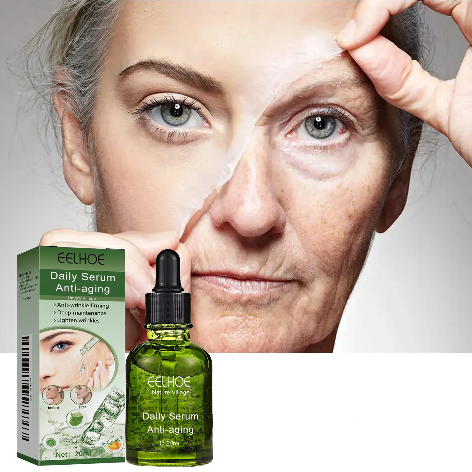 

Anti Wrinkle Essence Reduce Wrinkles Minimize Pores Restore Radiance Improve Skin Deep Moisturize Smoothing Skin Care Essence