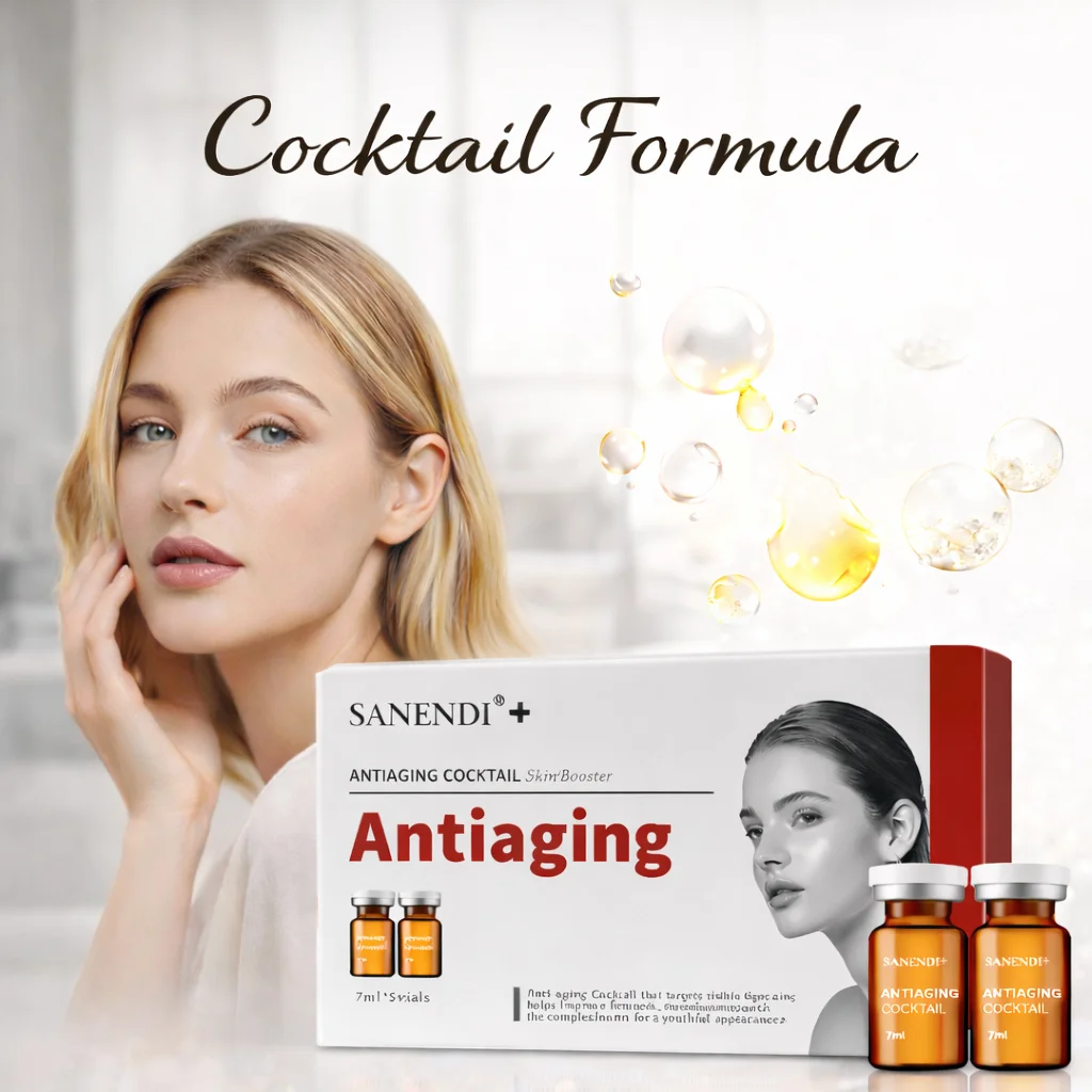 Cocktail Formula Serum SANENDI Radiance Skinbooster Antiaging Collagen Essence Firming Brightening Vitamins Korean Skin Care