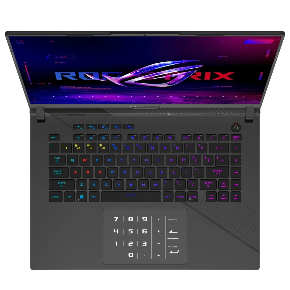 ASUS-ROG STRIX G16ゲーミングノートパソコン,16インチ,Intel Core i9-14900HX,Nvidia Geforce RTX, 4070,64GB RAM,4テラバイトSSD,グレーマウス