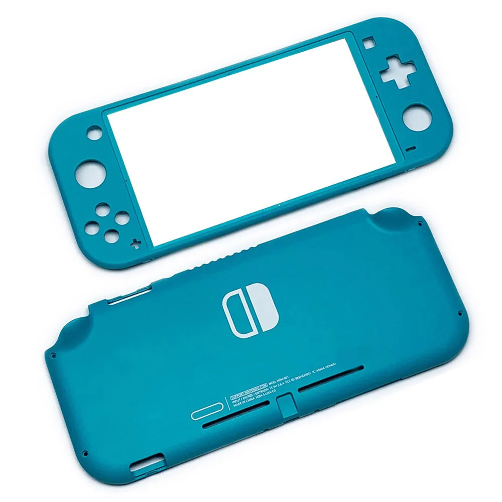 Replacement Plastic Shell Housing Case & Buttons for Nintendo Switch Lite Console Front Back Faceplate Cover - Turquoise