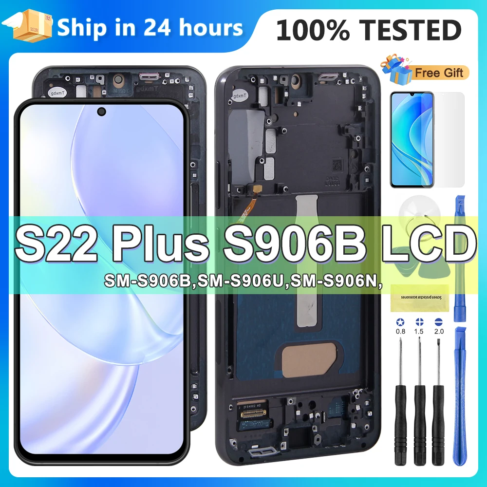 TFT For Samsung Galaxy S22 Plus LCD Touch Screen Assembly For Samsung S22+ 5G S906B S906U S906W S906N Screen Display