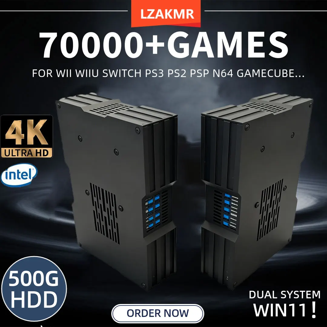 

Супер игровая консоль X King с 8 ГБ оперативной памяти, 500 ГБ SSD, поддержкой Batocera и Win11, возможность игры на телевизоре, процессор 3865U, более 70000 игр для Wii, PS2, XBOX, PSP, Switch, N64.