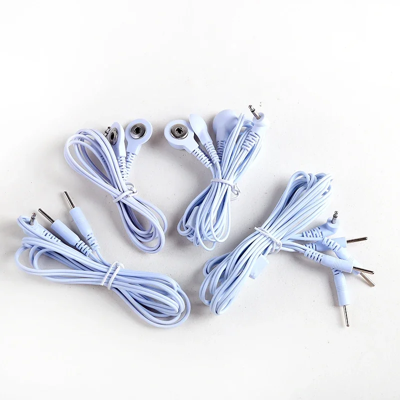 2/4-pin i 2/4-drożne 2,5/3,5 mm przewody porażenia prądem kabel elektroda do stymulatora mięśni terapia masażem dziesiątki akupunktura — zdjęcie 2