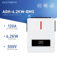 Daxtromn power 6.2KW solar inverter 48vDC hybrid MPPT 6200W pure sine AC charge controller 120A off grid On Grid home inverter