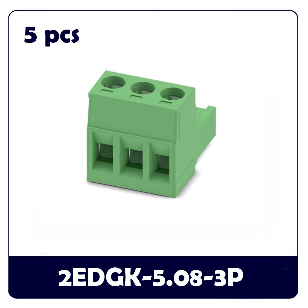 5PCS 3pin 2EDGR 2EDGV 2EDGK 2EDGRC 2EDGVC 5.08 3P Pluggable PCB Header Terminal Block Connector