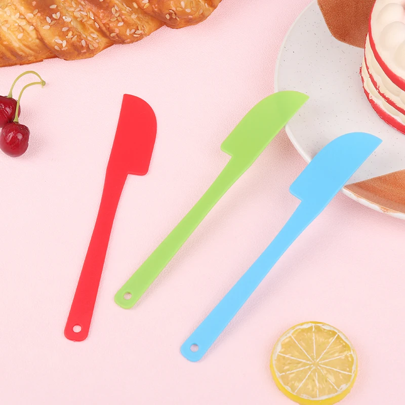 1pc PP Mini Plastic Cream Baking Scraper Non Stick Butter Spatula Cutter Heat Resistant Kitchen Pastry Tools Scraper