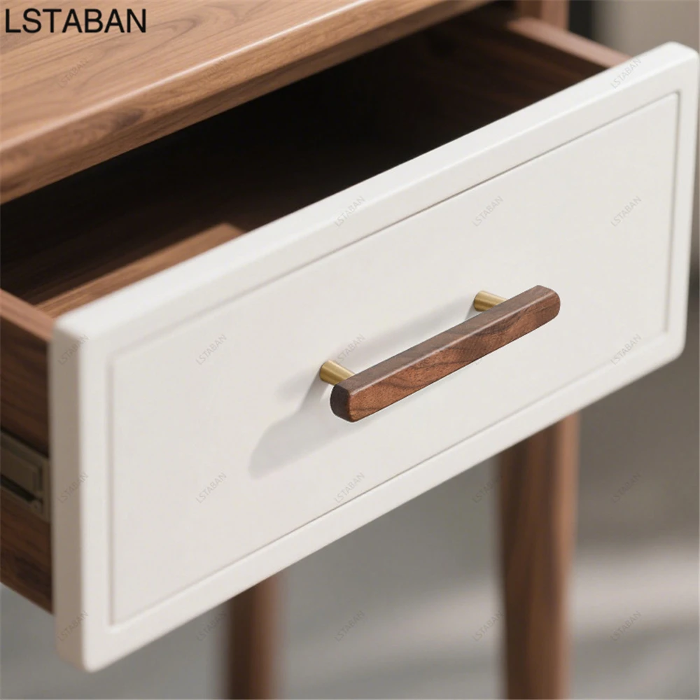 ウォールナット真鍮キャビネットハンドル無垢材キッチンキャビネットノブレトロ純銅家具ハードウェア引き出しプルワードローブドアノブ