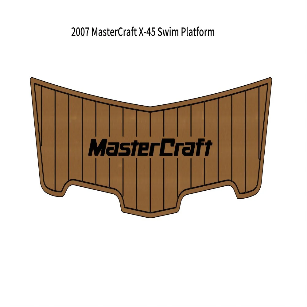 

2007 MasterCraft X-45 Swim Platform Boat Flooring EVA Foam Boat Decking Faux Teak Self-Adhesive Marine UV resistant Floor