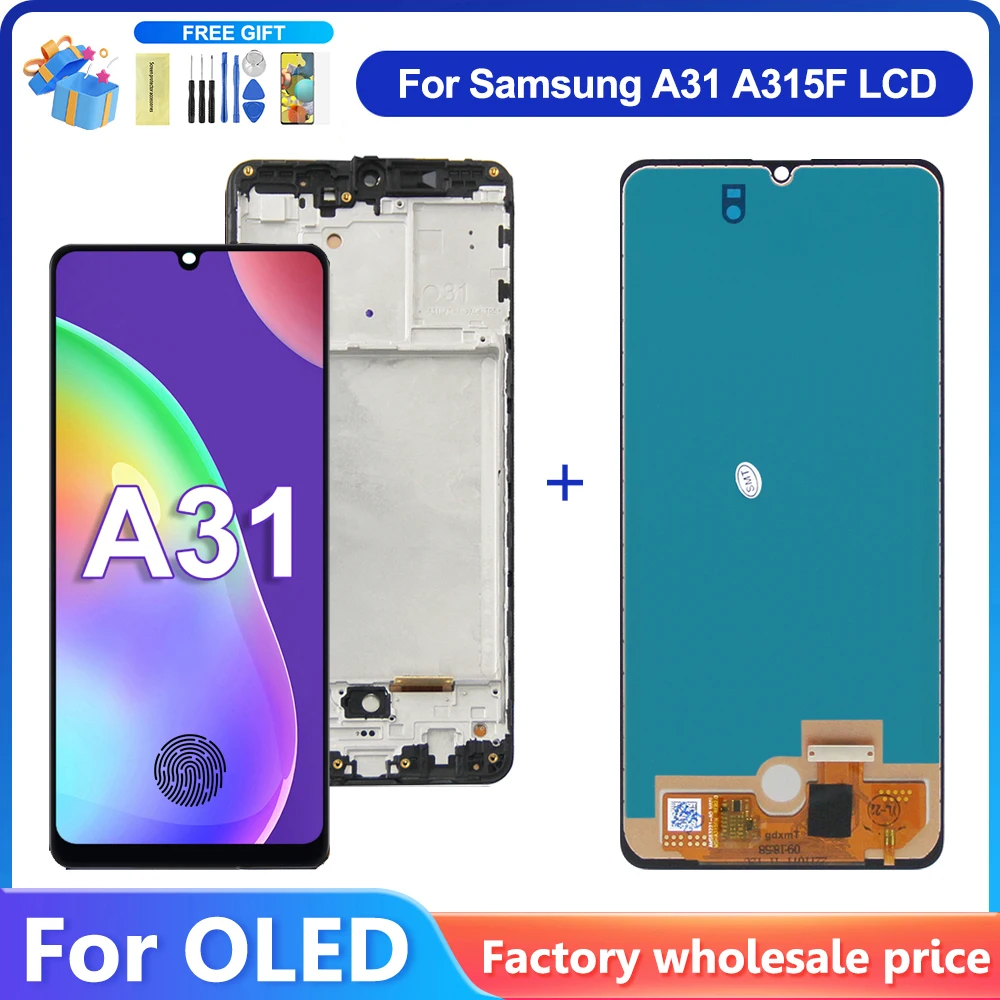 Super AMOLED For SAMSUNG A31 A315 LCD Display Touch Screen Digitizer Assembly For Samsung SM-A315F A315F/DS A315G Display